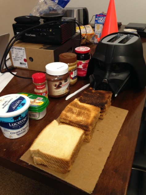 uncanny brands star wars darth vader toaster - darth staring disapprovingly at our copious consumption of...