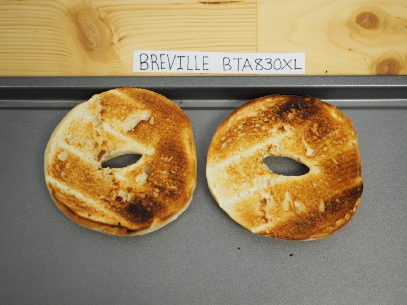 breville die-cast 4-slice long slot - we found the breville to toast the faces of bagels inconsistently, a...