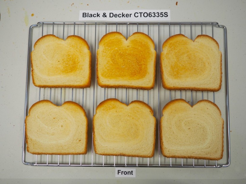 black+decker countertop convection oven - the black and decker had a smaller toasting sweet spot than other...