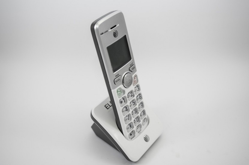 cordless phone - the el51203 rests on its charging-only base.
