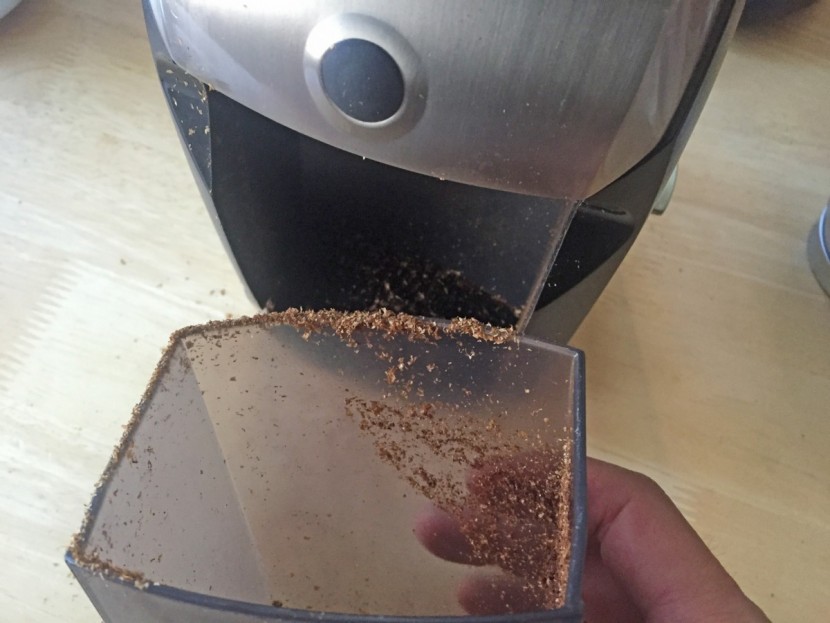 the baratza virtuoso (pictured) and the encore both tend to collect...