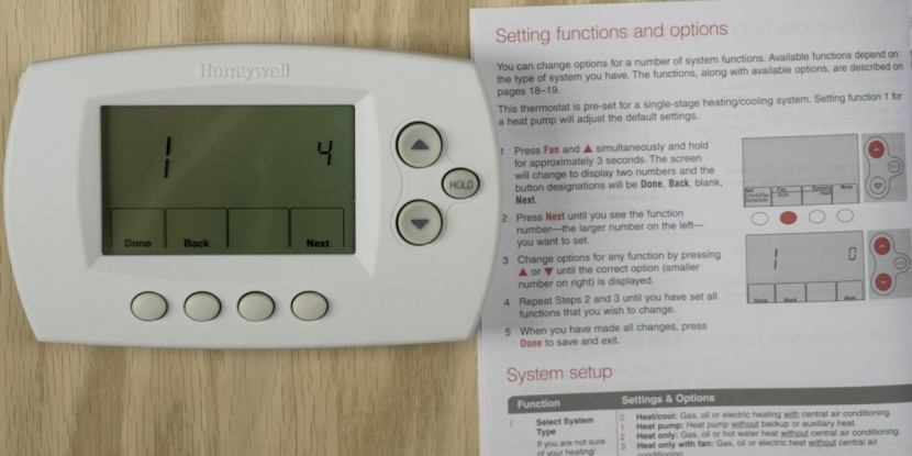 honeywell wifi 7-day programmable - there is absolutely no way that one could determine how to change...