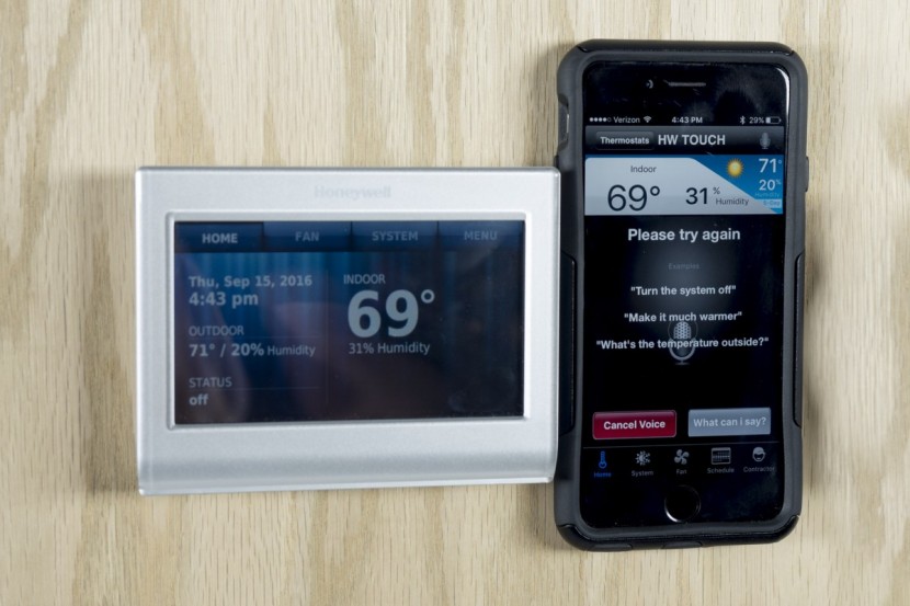 honeywell wifi smart - the honeywell smart thermostat home screen, as well as the companion...