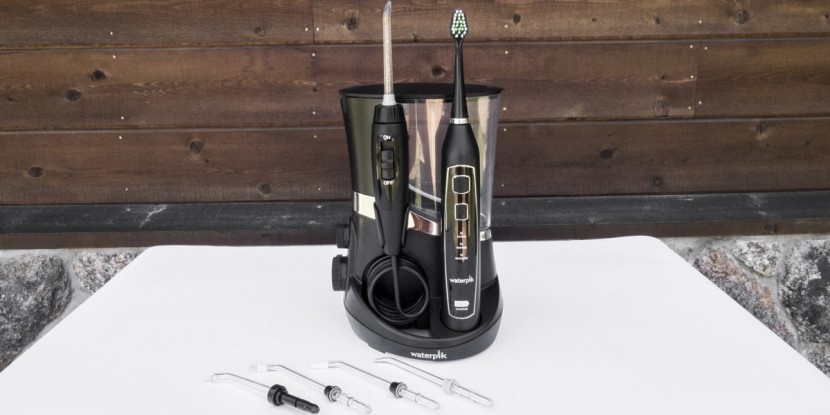 waterpik complete care 5.0 - the main base of the waterpik, with integrated water flosser.