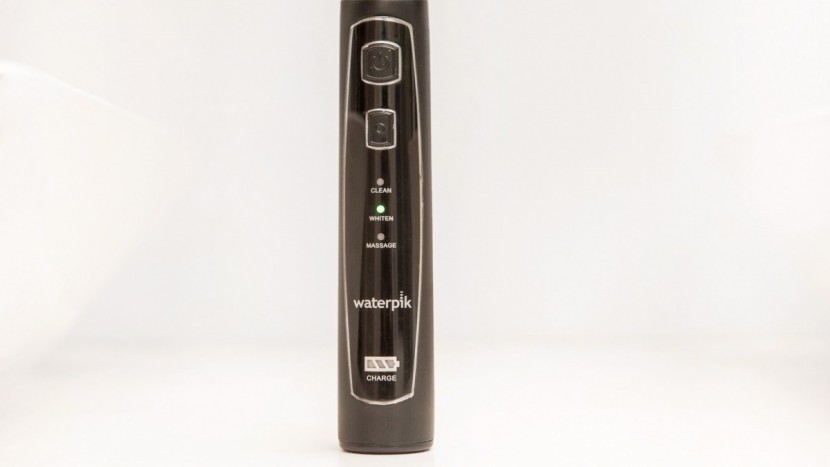 waterpik complete care 5.0 - the waterpik uses a 2-button interface to control the brush.