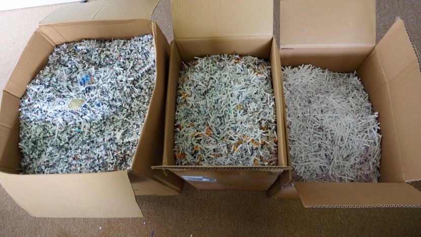 paper shredders - our shredding quality and speed testing produced a lot of paper...