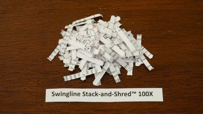 swingline stack and shred 100x - the stack-and-shred provides the security of cross-cut, which is...
