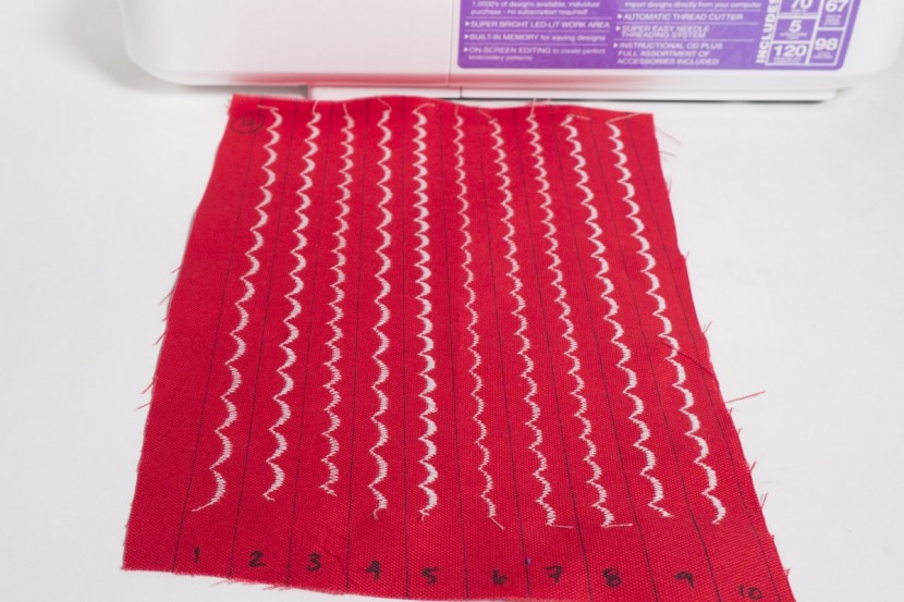 brother se400 - this machine (stitch #2) performed a great scallop stitch.