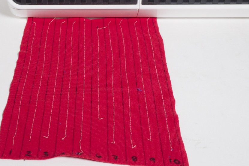 brother st371hd - surprisingly, this machine performed the best overall on jersey knit...