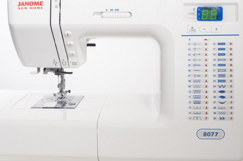 janome 8077 - the stitch selection table also included recommendations on which...