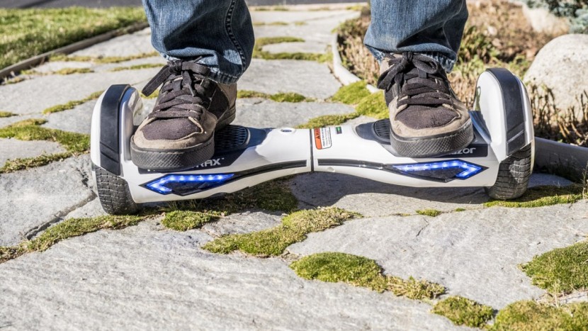 razor hovertrax 2.0 - careful on the cracks! we actually broke the razor driving over...