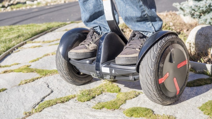segway minipro - the large, pneumatic tires provided a cushy ride when traveling over...