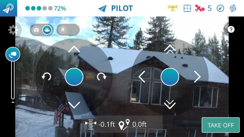 yuneec breeze 4k - the breeze uses a mobile phone or tablet as its controller.