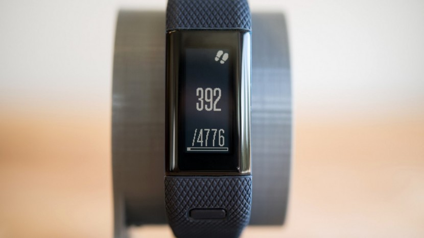 garmin vivosmart hr+ - the hr+ shows your current step count and your progress towards your...