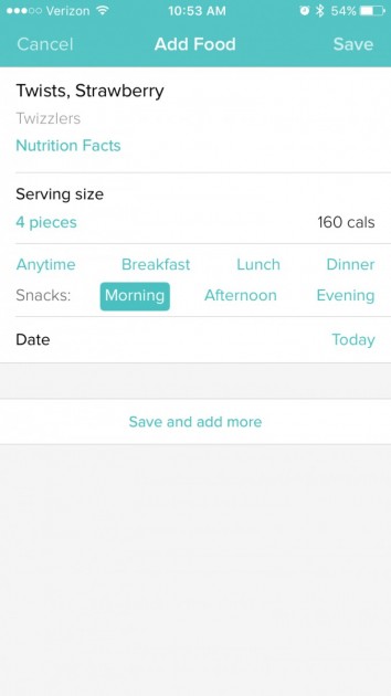 you can also log your calorie intake on the fitbit app to track your...