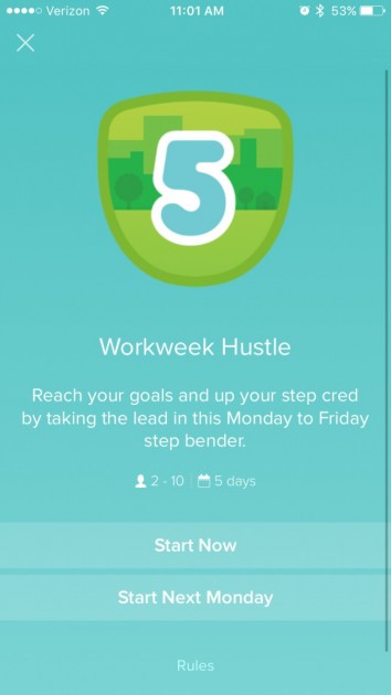 a competitive challenge with the fitbit app to help you get up and...