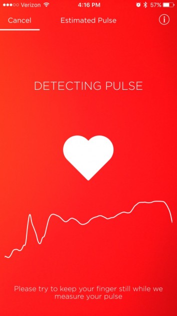 we ran into some difficulties using the misfit app to check our pulse.