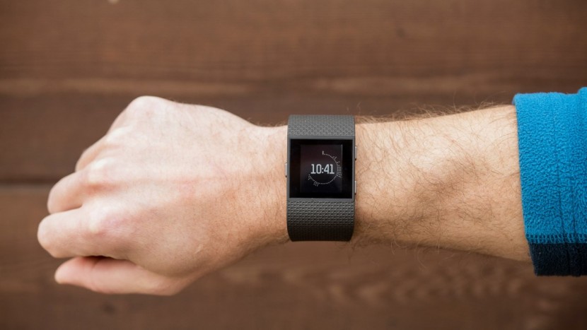 fitbit surge - the surge felt alright on testers that had larger wrists.