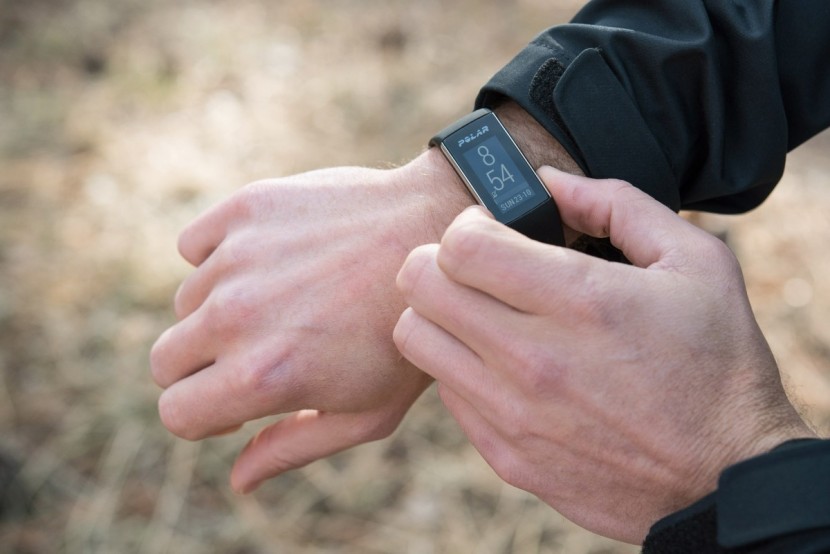 polar a360 - the higher profile on the polar made it prone to getting caught...