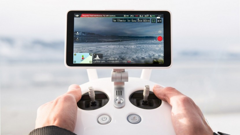 dji phantom 4 pro+ - the phantom 4 pro+&#039;s controller feels supple and ergonomic, and is...