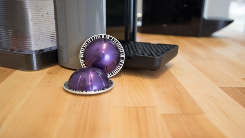 nespresso evoluo - the capsules have a barcode that the machine reads and then adjusts...