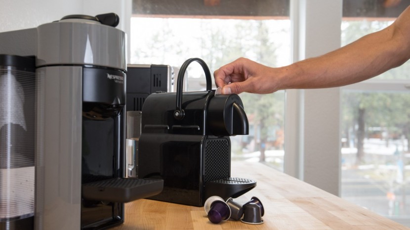 espresso machine - the inissia pulls a very fast shot, but making a cappuccino requires...