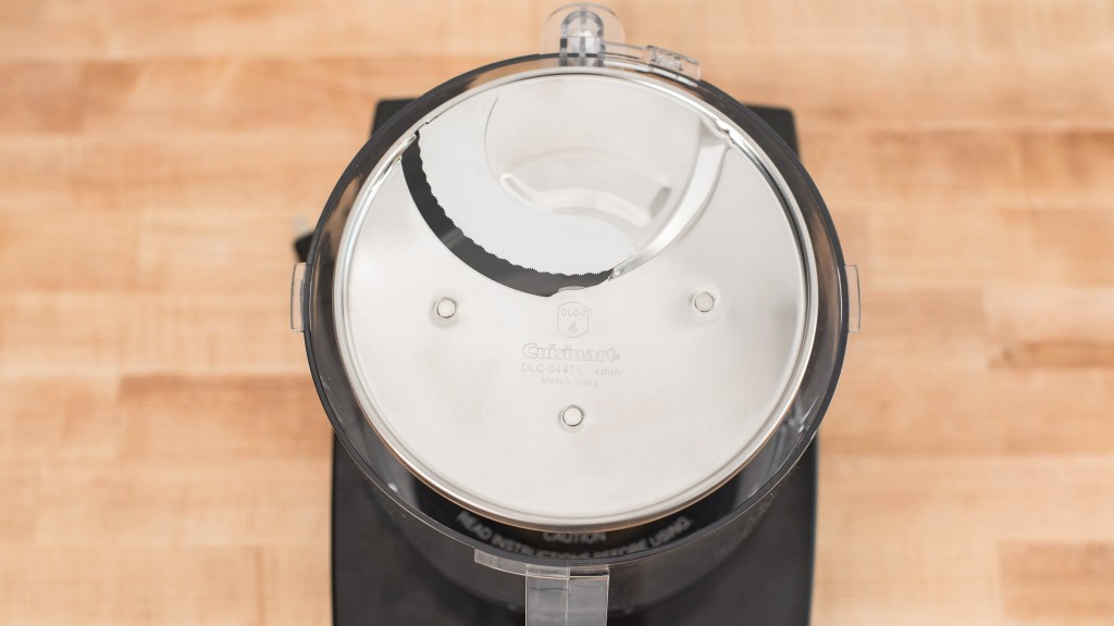 cuisinart custom 14 - the included slicing blade on the cuisinart custom.