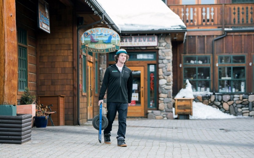 onewheel - this board was still not terrible to carry, but definitely worse...