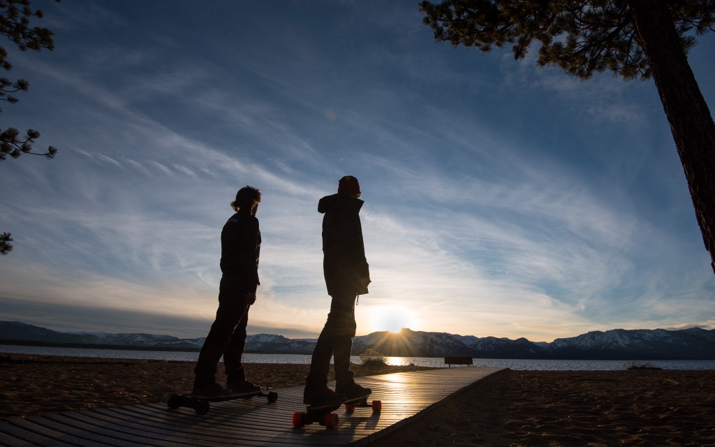electric skateboard - the end to a long day of side-by-side testing of electric skateboards.