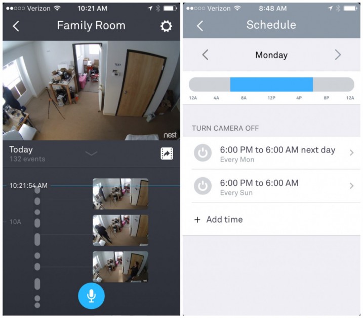 nest cam indoor - all of the nest app's menus are easy to navigate.