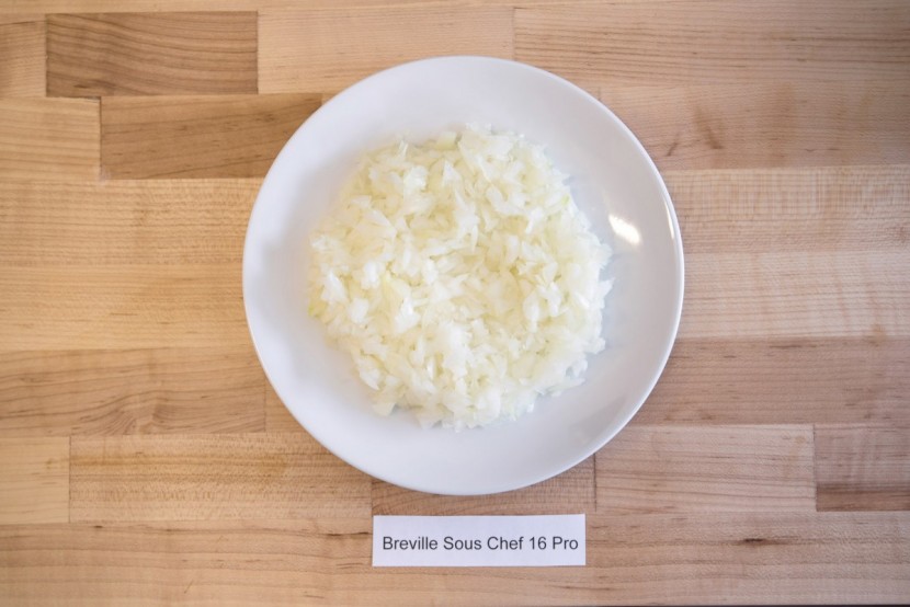 breville sous chef 16 pro - the perfectly chopped onions produced by the breville.