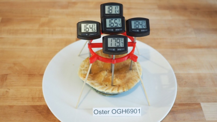oster ogh6901 - the oster just barely heated the center of the pie to the stated...