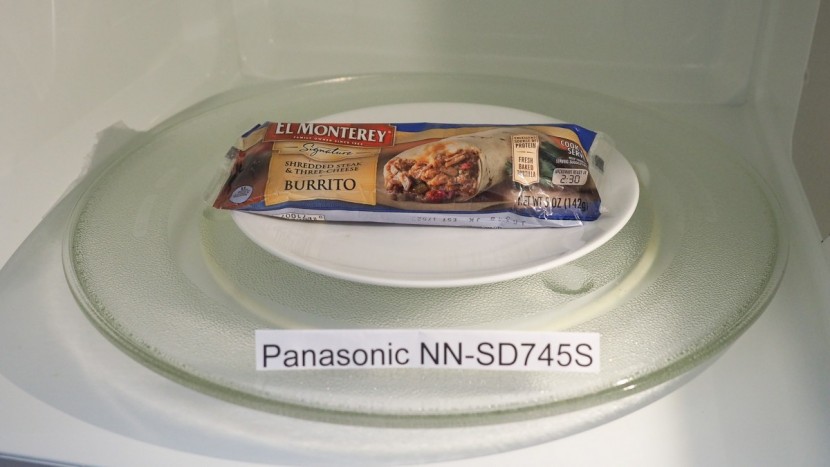panasonic nn-sd745s - the nn-sd745s did a terrible job at heating a frozen burrito.