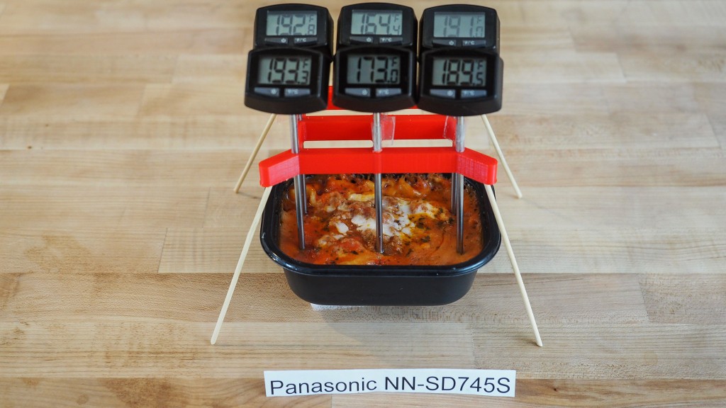 panasonic nn-sd745s - this model did a great job at heating up the lasagna, exceeding the...