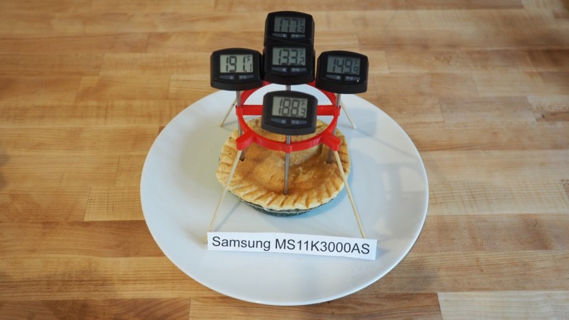 samsung ms11k3000as - this model did the worst job of the group in our chicken pot pie test.