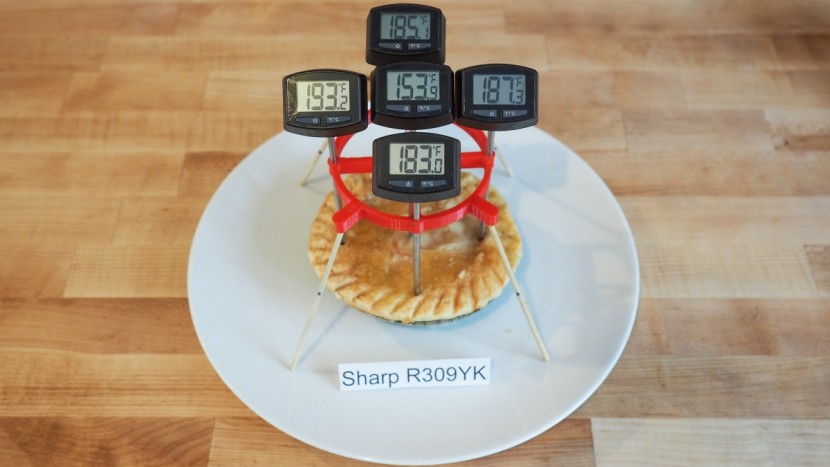 sharp zr309yk - the sharp failed to heat the pot pie to the minimum temperature in...