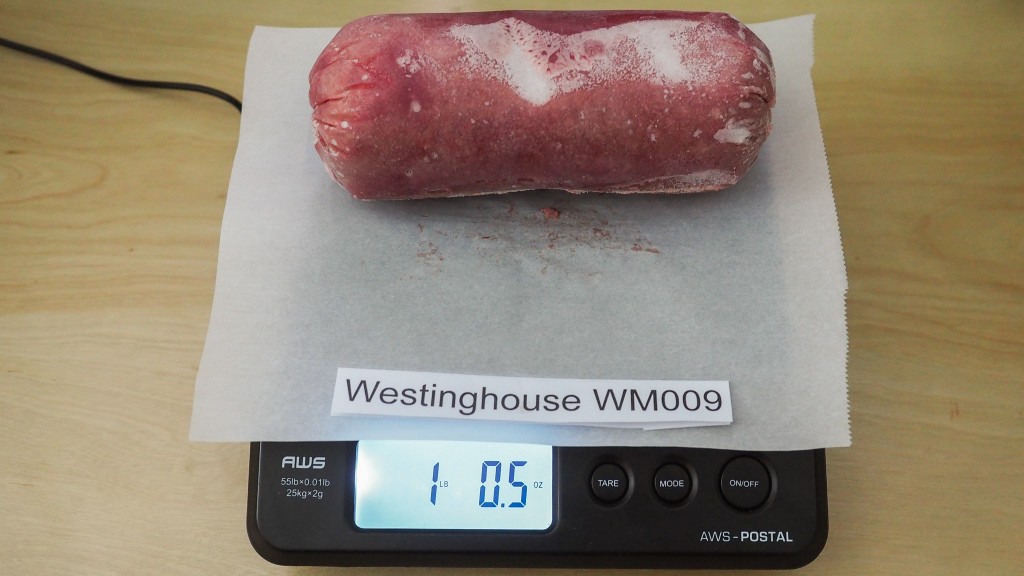 westinghouse wm009 - the roll of turkey prior to defrosting.
