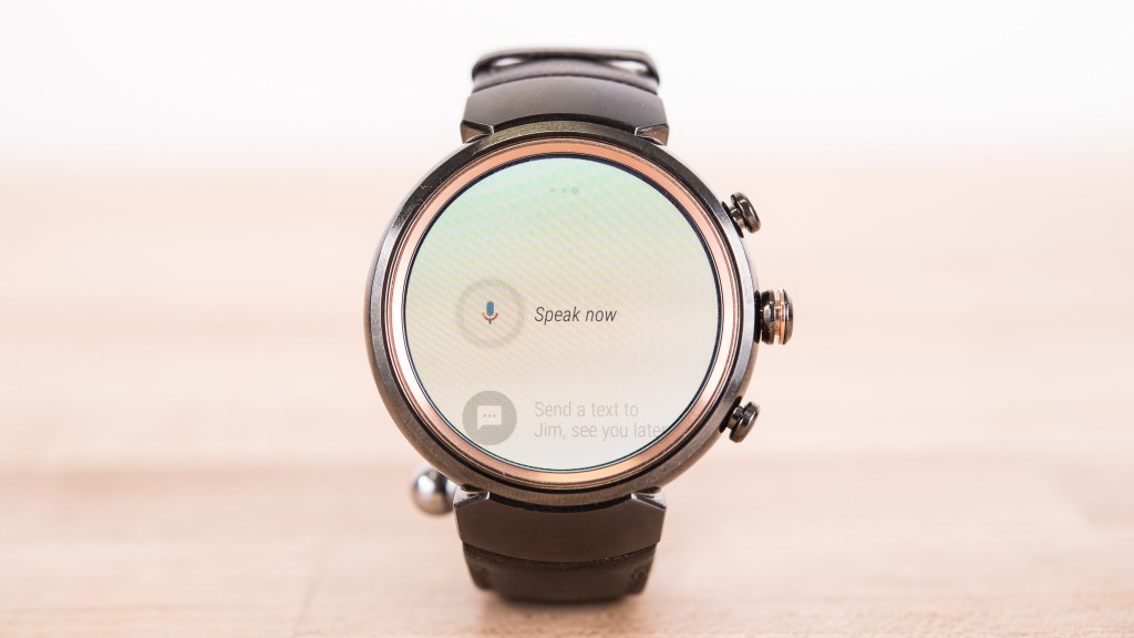 asus zenwatch 3 - the zenwatch 3 does have voice control capabilities.