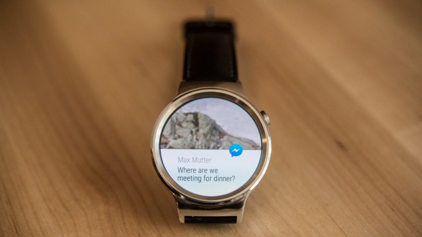 huawei watch - while you can't put messenger on the huawei, you can still receive...