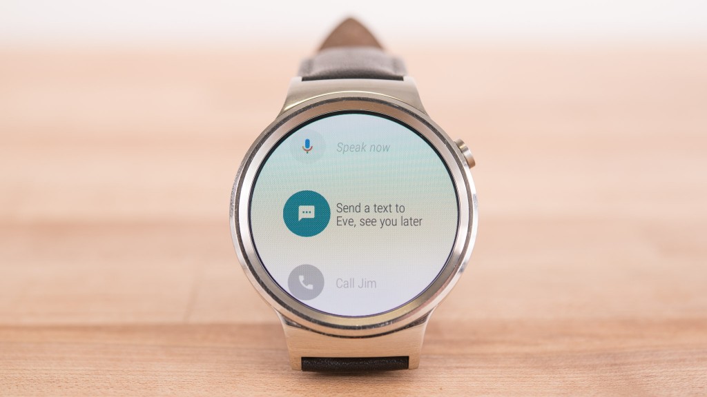 huawei watch - this model has the standard set of android wear smart functions.