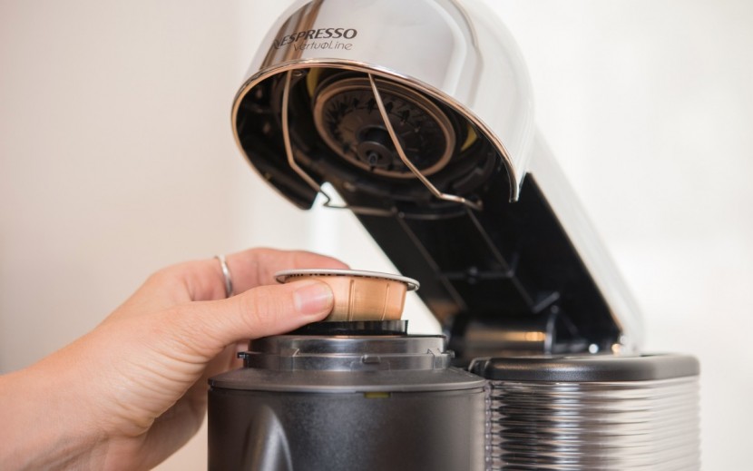 nespresso vertuoline - the vertuoline has a barcode reader that identifies the pod you are...