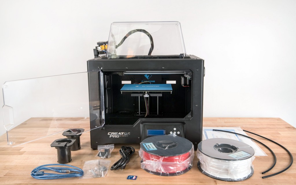 flashforge creator pro - all of the included items of the flashforge.