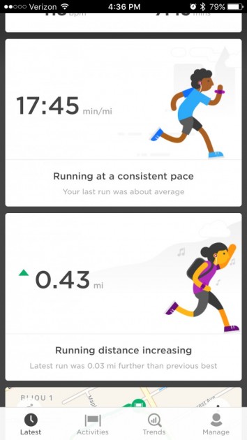 tomtom spark 3 cardio + music - the tomtom app displays if your performance has improved at all.