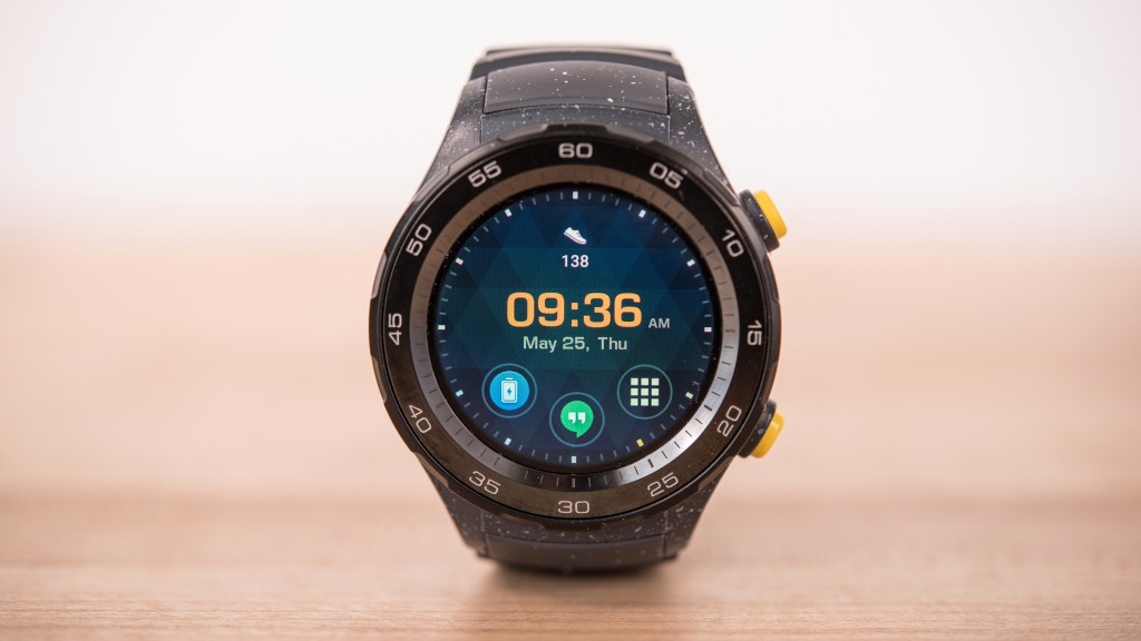 huawei watch 2 - we weren't super impressed with the display on this watch.