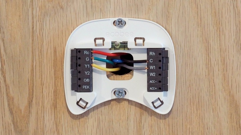 ecobee4 - the ecobee devices have a built-in level on their backing plate to...