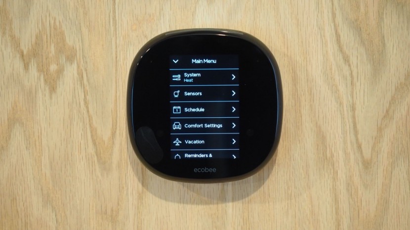 ecobee4 - some of the settings available for adjustment on the ecobee4.
