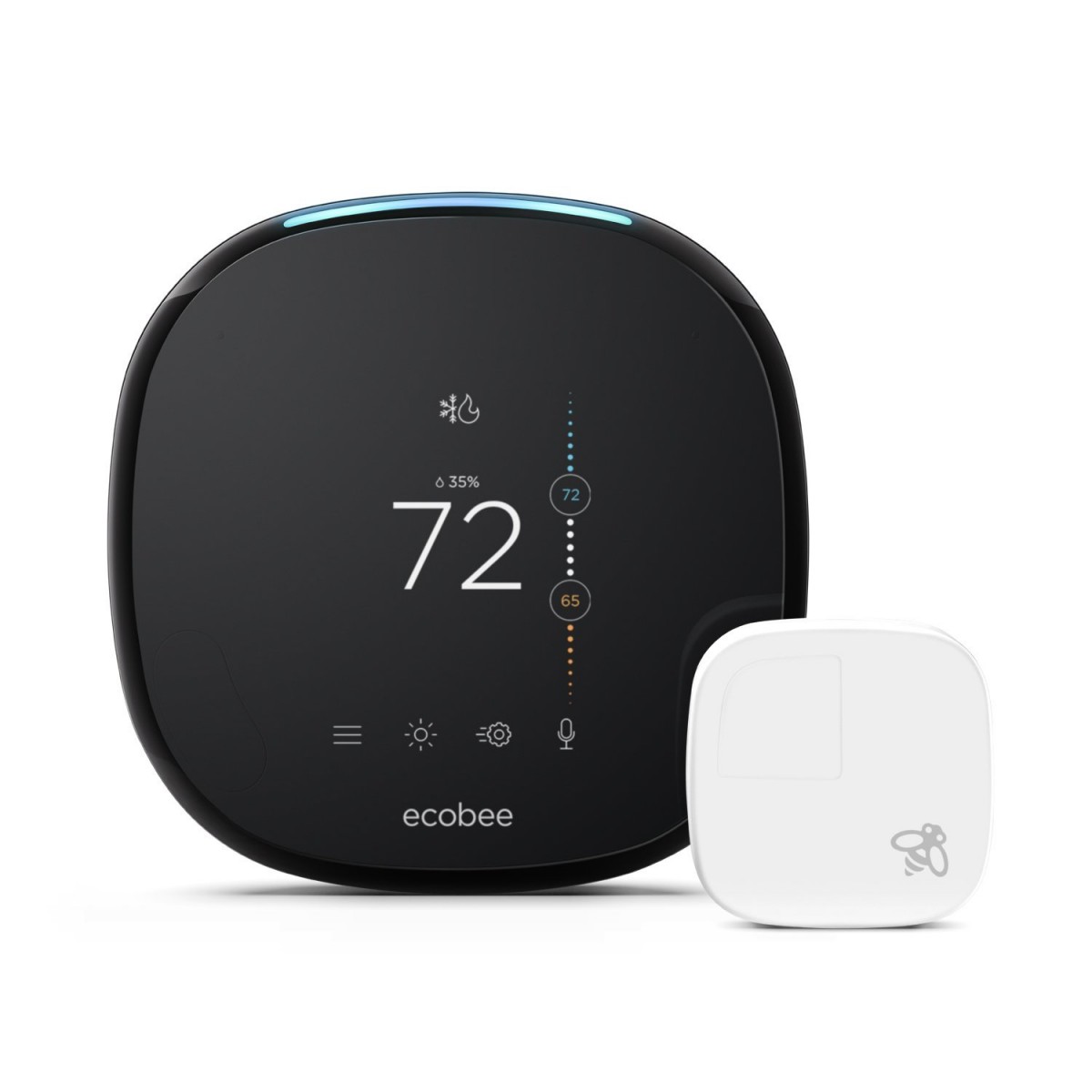 Ecobee4 Review (The Ecobee4 with remote sensor.)
