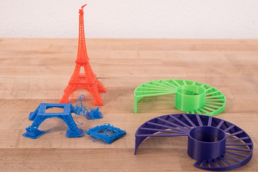 qidi technology x-one2 - this printer was excellent at bridging, among the best of the group.