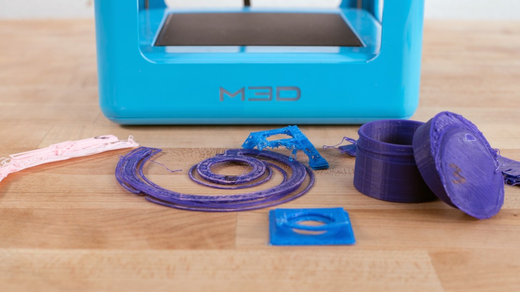 m3d micro - some of the failed prints from the m3d.