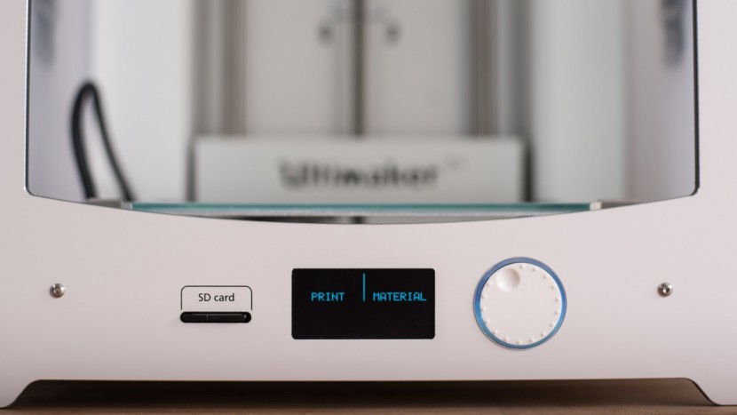 ultimaker 2+ - the printer has a built-in display and a scroll wheel to navigate.